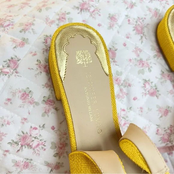 Jennifer Sumko x Antonio Melani LaMinerva Shell Slingback Flats Coastal Southern - Picture 3 of 8